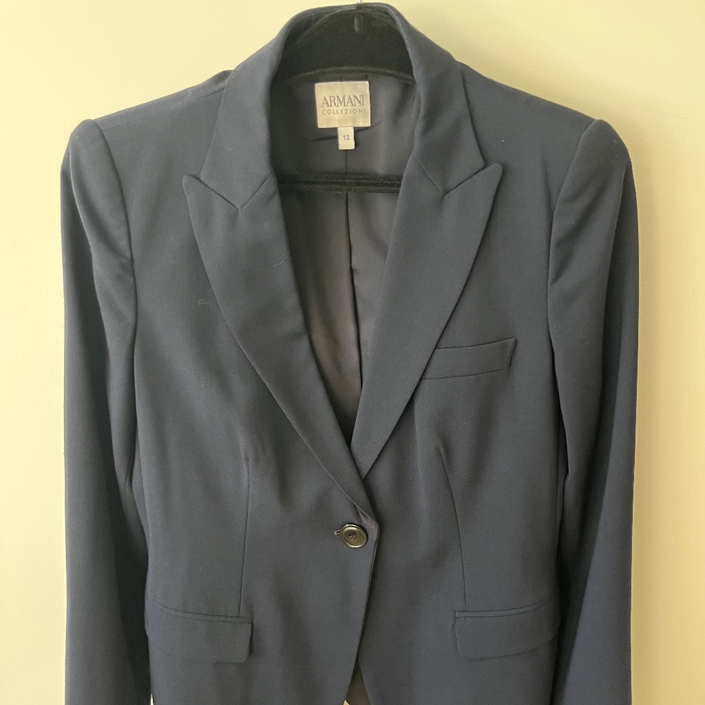 Armani Collezioni women blue blazer